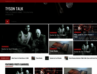 tysontalk.com screenshot