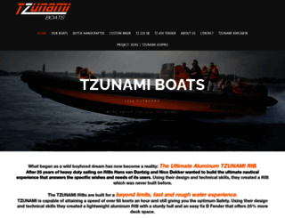 tzunamiboats.com screenshot