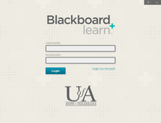 uacch.blackboard.com screenshot