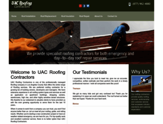 uacroofingcontractors.com screenshot