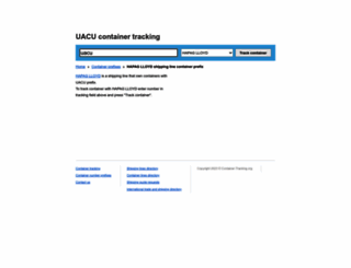 uacu.container-tracking.org screenshot