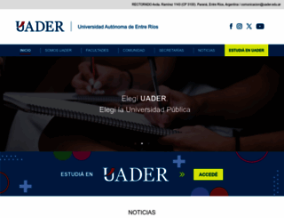 uader.edu.ar screenshot