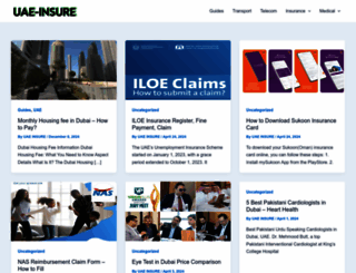 uae-insure.com screenshot