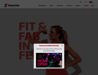 uae.fitnessfirstme.com screenshot