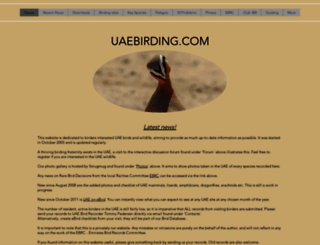 uaebirding.com screenshot