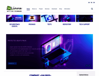 ualinux.com screenshot