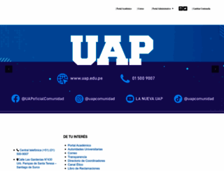 uap.edu.pe screenshot