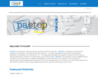 uat.paetep.com screenshot
