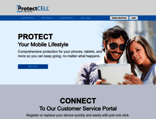 uat.protectcell.com screenshot