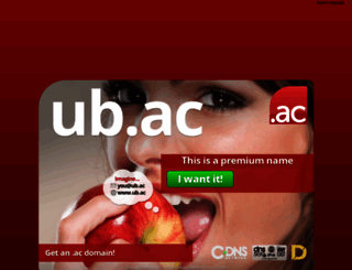 ub.ac screenshot