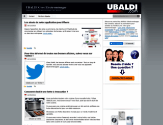 ubaldi-electromenager.fr screenshot