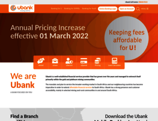 ubank.co.za screenshot