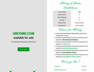 ubcome.com screenshot