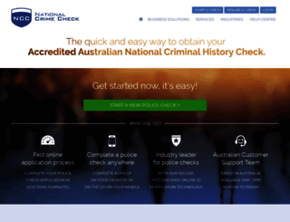 ubernsw.nationalcrimecheck.com.au screenshot
