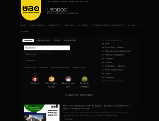 ubodoc-scd.univ-brest.fr screenshot