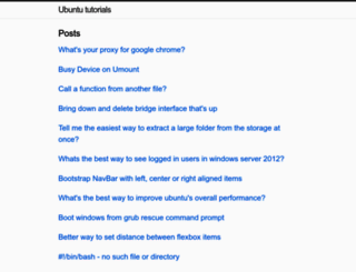 ubuntututorials.com screenshot