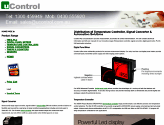 ucontrol.com.au screenshot