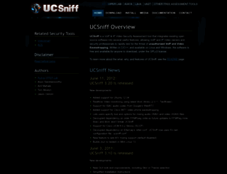 ucsniff.sourceforge.net screenshot