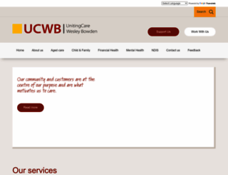 ucwb.org.au screenshot