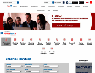 uczelnie.studentnews.pl screenshot