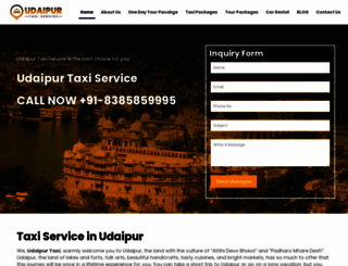 udaipur-taxi.com screenshot