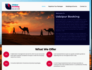 udaipurbooking.com screenshot
