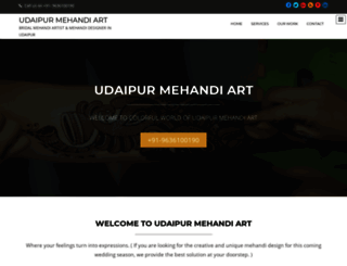 udaipurmehandiart.com screenshot