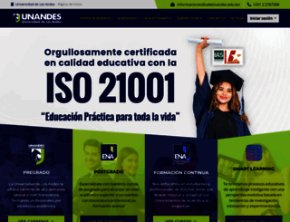udelosandes.edu.bo screenshot
