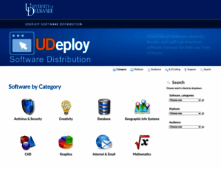 udeploy.udel.edu screenshot