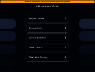 udesignapparel.com screenshot