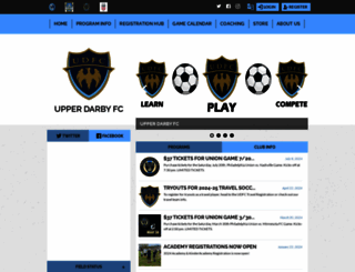 udfcsoccer.org screenshot