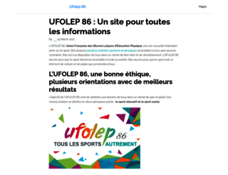 ufolep86.org screenshot