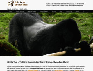 ugandagorillatour.com screenshot