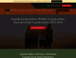 ugandagroupsafaris.com screenshot