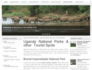 ugandawildlifeparks.com screenshot