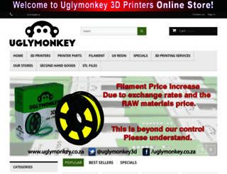 uglymonkey.co.za screenshot