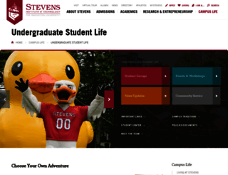 ugstudentlife.stevens.edu screenshot