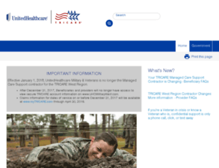 uhcmilitarywest.com screenshot