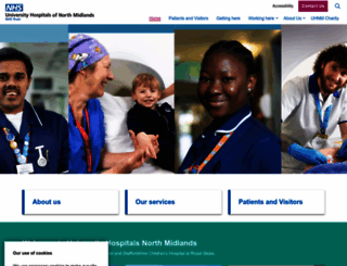 uhnm.nhs.uk screenshot