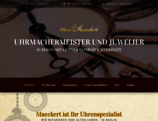 uhren-maeckert.de screenshot