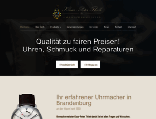 uhrmachermeister-thiele.de screenshot