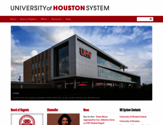 uhsystem.edu screenshot