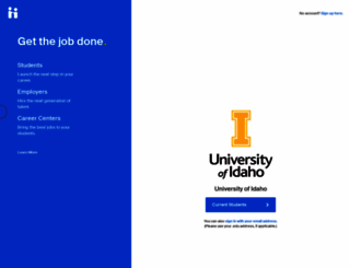 uidaho.joinhandshake.com screenshot