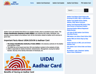 uidai-aadharcard.com screenshot