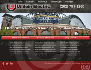 uihleinelectric.com screenshot