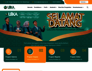 uika-bogor.ac.id screenshot