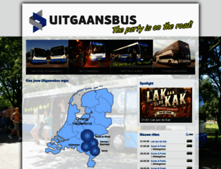 uitgaansbus.nl screenshot