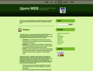 ujorm.org screenshot