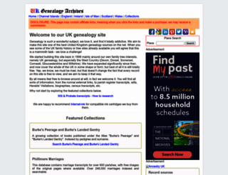 uk-genealogy.org.uk screenshot