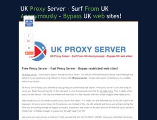 uk-proxyserver.com screenshot